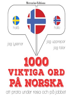 cover image of 1000 viktiga ord på norska
